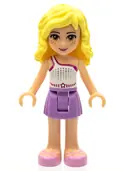 Minifigurka: FRND0056:  Friends Naya - Medium Lavender Skirt, White Top with Star Belt