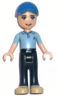 FRND0066:  Friends Andrew - Dark Blue Trousers, Medium Blue Polo Shirt, Blue Cap