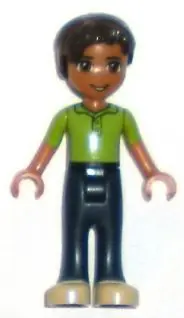 FRND0069:  Friends Robert - Dark Blue Trousers, Lime Polo Shirt