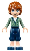Minifigurka: FRND0084:  Friends Julian - Dark Blue Cropped Trousers, Sand Green Hoodie