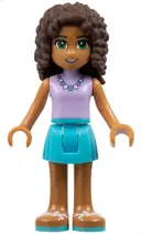 Minifigurka: FRND0160:  Friends Andrea - Medium Azure Skirt, Lavender Top