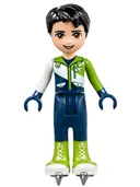 Minifigurka: FRND0218:  Friends Nate - Dark Blue Trousers, Ski Jacket, Ice Skates