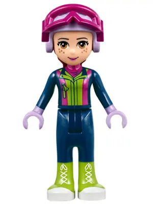 FRND0221:  Friends Mia - Dark Blue Trousers, Dark Blue Top, Helmet, Goggles