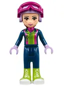 Minifigurka: FRND0221:  Friends Mia - Dark Blue Trousers, Dark Blue Top, Helmet, Goggles