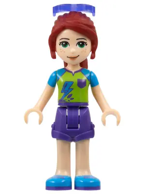 FRND0233:  Friends Mia - Dark Purple Shorts, Lime Top, Sunglasses