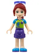 Minifigurka: FRND0233:  Friends Mia - Dark Purple Shorts, Lime Top, Sunglasses
