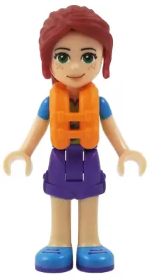 FRND0247:  Friends Mia - Dark Purple Shorts, Lime Top, Life Jacket
