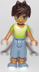 Minifigurka: FRND0275:  Friends Liam - Sand Blue Long Shorts, Lime and Yellow T-Shirt