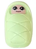 Minifigurka: FRND0279:  Baby / Infant - with Stud Holder on Back with Smiling Face and Large Eyes Pattern (Baby Ola) (6193930)