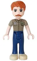 Minifigurka: FRND0288:  Friends Angus - Dark Blue Trousers, Dark Tan Shirt with Pockets