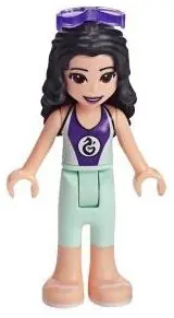 FRND0305:  Friends Emma - Light Aqua and Dark Purple Wetsuit, Sunglasses