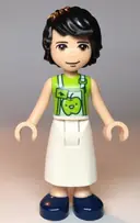 Minifigurka: FRND0356:  Friends David - Lime Shirt, White Apron with Lime Apple, Dark Blue Shoes