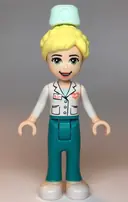 Minifigurka: FRND0358:  Friends Dr. Maria - Dark Turquoise Trousers, White Top