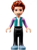 Minifigurka: FRND0425:  Friends Ethan - Black Trousers, Dark Turquoise Hoodie