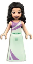 Minifigurka: FRND0453:  Friends Emma - Lavender and Light Aqua Dress