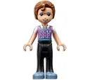 Minifigurka: FRND0459:  Friends Julian - Black Trousers, Medium Lavender Vest with Medium Azure Trim over White T-Shirt, Sand Blue Shoes