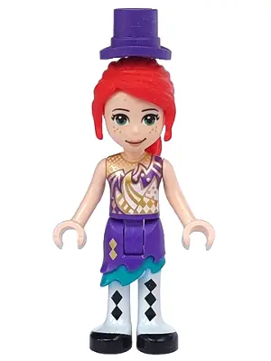FRND0471:  Friends Mia - Dark Purple Skirt and Top Hat