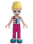 Minifigurka: FRND0472:  Friends Stephanie - White Diamonds Face Paint