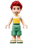 Minifigurka: FRND0507:  Friends Daniel - White Flower T-Shirt, Sand Green Cropped Trousers