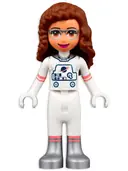 Minifigurka: FRND0518:  Friends Olivia (Nougat) - White Spacesuit