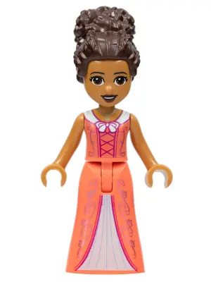 FRND0535:  Friends Andrea - Coral Dress and Updo