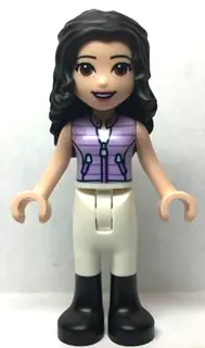 FRND0553:  Friends Emma - Lavender Vest, White Trousers with Black Boots