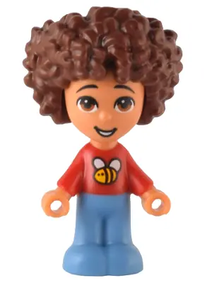 FRND0559:  Friends Santiago - Micro Doll, Red Shirt with Bee