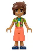 Minifigurka: FRND0579:  Friends Leo - Lime Watermelon Shirt, Coral Cropped Trousers, Dark Blue Shoes