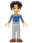 Minifigurka: FRND0625:  Friends Niko - Sand Blue Jacket, Light Bluish Gray Trousers, Reddish Brown Shoes