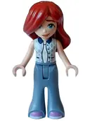 Minifigurka: FRND0627:  Friends Paisley - Light Aqua Vest, Sand Blue Trousers Bell-Bottoms, Medium Lavender Shoes
