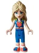 Minifigurka: FRND0640:  Friends Hanna - Blue, Coral, and Lime Sports Uniform