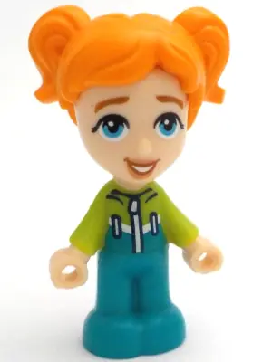 FRND0666:  Friends Ella - Micro Doll, Dark Turquoise and Lime Ski Suit