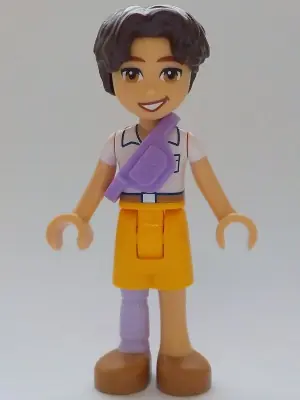 FRND0671:  Friends Petch - White Shirt, Medium Lavender Belt Bag
