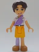Minifigurka: FRND0671:  Friends Petch - White Shirt, Medium Lavender Belt Bag