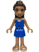 Minifigurka: FRND0676:  Friends Andrea (Adult) - Blue Halter Dress with Silver Straps