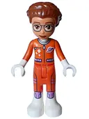 Minifigurka: FRND0692:  Friends Olivia (Adult) - Astronaut, Reddish Orange Spacesuit