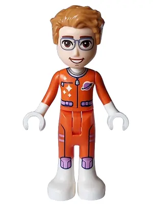 FRND0694:  Friends Julian (Adult) - Astronaut, Reddish Orange Spacesuit