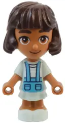 Minifigurka: FRND0699:  Friends Alba - Micro Doll, Light Aqua Dress