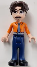 Minifigurka: FRND0703:  Friends Martin - Orange Shirt, Dark Blue Trousers, Black Shoes