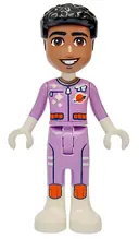 Minifigurka: FRND0736:  Friends William (Adult) - Medium Lavender Spacesuit