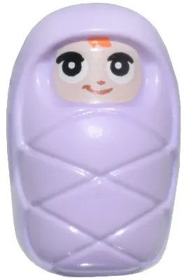 FRND0762:  Baby / Infant - with Stud Holder on Back with Smiling Face, Large Eyes and Orange Hair Pattern (Baby Ella) (6483678)