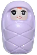 Minifigurka: FRND0762:  Baby / Infant - with Stud Holder on Back with Smiling Face, Large Eyes and Orange Hair Pattern (Baby Ella) (6483678)