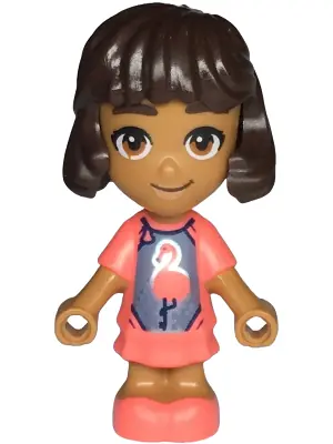 FRND0766:  Friends Alba - Micro Doll, Coral Dress