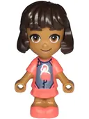 Minifigurka: FRND0766:  Friends Alba - Micro Doll, Coral Dress