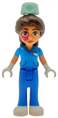 FRND0780:  Friends Eniko - Dark Azure Shirt, Blue Trousers, Nurse Hat