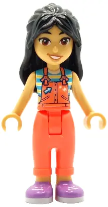FRND0789:  Friends Liann - Coral Overalls