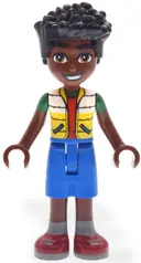 Minifigurka: FRND0792:  Friends Zac - White and Yellow Jacket, Blue Shorts, Red Shoes