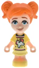 Minifigurka: FRND0799:  Friends Ella - Micro Doll, Bright Light Yellow Dress with Horse / Unicorn