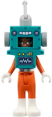 FRND0839:  Friends Zac - Dark Turquoise and Orange Robot Costume