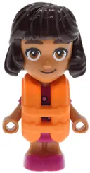 Minifigurka: FRND0884:  Friends Alba - Micro Doll, Magenta Dress, Orange Life Jacket